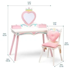 Princess Vanity Table And Chair Set - WildKin -Chic Household Items GUEST d6dd463c 2ed1 4552 923f ade83f386cff