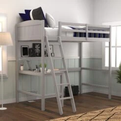 Twin Alexis Wood Arch Loft Bed With Desk - Hillsdale Furniture -Chic Household Items GUEST db73bc57 2b12 49c9 9c96 53c79988d564