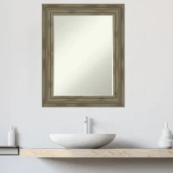 Amanti Art Alexandria Petite Bevel Wood Bathroom Wall Mirror -Chic Household Items GUEST dd95bb7e 2f4b 4821 94f2 dffd8d796e2d