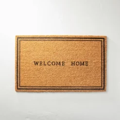 Welcome Home Coir Doormat Tan/Black - Hearth & Hand™ With Magnolia -Chic Household Items GUEST e0df802f 5d22 49c4 8569 c660416bbdb1