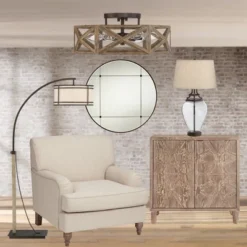 Possini Euro Design Moorcroft Modern Farmhouse Ceiling Light Semi Flush Mount Fixture 14 1/2" Wide Dark Wood Bronze 6-Light Hexagon Frame For Bedroom 15 Possini Euro Design Moorcroft Modern Farmhouse Ceiling Light Semi Flush Mount Fixture 14 1/2" Wide Dark Wood Bronze 6-Light Hexagon Frame For Bedroom -Chic Household Items GUEST e365a827 dd64 4f45 abf0 cc9e7e1dfb53