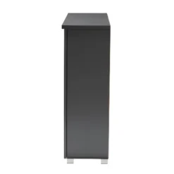 3 Door Adalwin Wooden Entryway Shoe Storage Cabinet Gray - Baxton Studio -Chic Household Items GUEST e5fac3f8 fe1b 4bf4 b09d 7239323cbf26