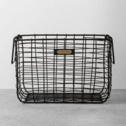 Wire Storage Basket Black - Hearth & Hand With Magnolia -Chic Household Items GUEST efe86eae 04b3 4a40 b0c6 ffcdb651f04d
