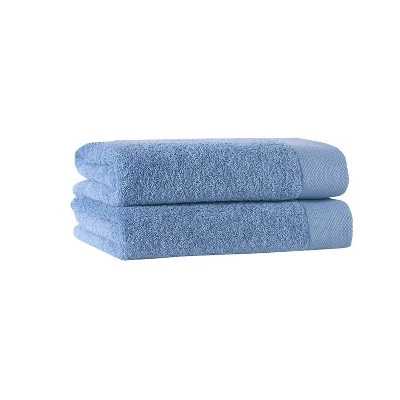 8pc Signature Turkish Cotton Bath Towel Set Aqua - Enchante Home 1 8pc Signature Turkish Cotton Bath Towel Set Aqua - Enchante Home