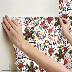 Stranger Things Hellfire Club Peel And Stick Wallpaper - RoomMates 11 Stranger Things Hellfire Club Peel And Stick Wallpaper - RoomMates -Chic Household Items GUEST f1ea2f87 2b8b 4c19 8796 4a5d715213f6