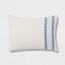 12pc Embroidered Fringe Stripe With Tassels Comforter & Sheet Bedding Set - Threshold™ 15 12pc Embroidered Fringe Stripe With Tassels Comforter & Sheet Bedding Set - Threshold™ -Chic Household Items GUEST f444f6d2 0d0a 4207 b98a 71b4b6861496