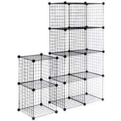 Costway 12 Cube Grid Wire Organizer Wardrobe Shelves Bookcase DIY -Chic Household Items GUEST f4c15eb4 b25e 46d4 83b8 58b3418085e9