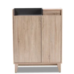 Fella Two-Tone Oak And Entryway Shoe Cabinet With Lift Top Storage Compartment Brown - Baxton Studio 16 Fella Two-Tone Oak And Entryway Shoe Cabinet With Lift Top Storage Compartment Brown - Baxton Studio -Chic Household Items GUEST f8a773e4 812e 457e 9611 11ef9cba64e5