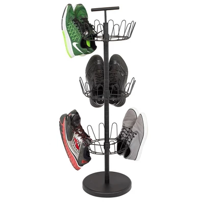 BirdRock Home Internet's Best 3-Tier Metal Shoe Tree (18 Pair) - Black Finish 6 BirdRock Home Internet's Best 3-Tier Metal Shoe Tree (18 Pair) - Black Finish - Image 6