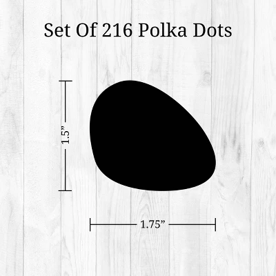 Black Dalmatian Dots Wall Decor - Decalcomania 1 Black Dalmatian Dots Wall Decor - Decalcomania