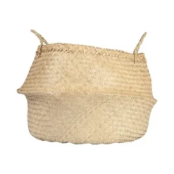 Seagrass Basket With Handles 12" X 19" Natural - Storied Home -Chic Household Items GUEST fb4181fd 0c78 4b33 bec8 aa53d9f6cafc