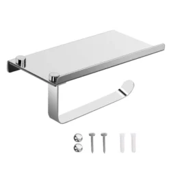 Unique Bargains Toilet Phone Shelf Stainless Steel Tissue Fixed Toilet Paper Holders Silver 1 Pc 9 Unique Bargains Toilet Phone Shelf Stainless Steel Tissue Fixed Toilet Paper Holders Silver 1 Pc -Chic Household Items GUEST fb6c602b 5498 4a61 815c bcc1904036b1