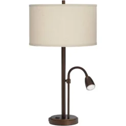 Possini Euro Design Traverse Modern Table Lamps 29" Tall Set Of 2 With USB Charging Port Gooseneck LED Bronze Oatmeal Shade For Bedroom Living Room 14 Possini Euro Design Traverse Modern Table Lamps 29" Tall Set Of 2 With USB Charging Port Gooseneck LED Bronze Oatmeal Shade For Bedroom Living Room -Chic Household Items GUEST fc5c23d2 64e3 4e9c b448 9b49f96da451