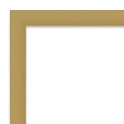 Amanti Art Grace Brushed Gold Petite Bevel Bathroom Wall Mirror 27.5 X 21.5 In.
