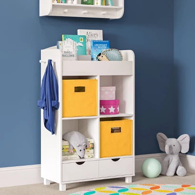Kids' Book Nook Cubby Storage Cabinet With Bookrack - RiverRidge Home 5 Kids' Book Nook Cubby Storage Cabinet With Bookrack - RiverRidge Home - Image 5