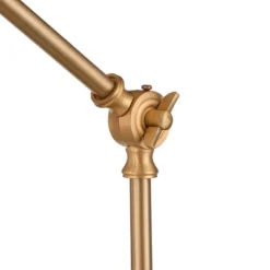 360 Lighting Industrial Modern Desk Lamp With USB And AC Power Outlet 23.5" High Antique Brass Metal For Living Room Bedroom House Bedside -Chic Household Items GUEST fe78ecf3 41d2 4e31 825a dbca011e1629