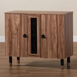 2 Door Valina Wood Entryway Shoe Storage Cabinet Brown - Baxton Studio 11 2 Door Valina Wood Entryway Shoe Storage Cabinet Brown - Baxton Studio -Chic Household Items GUEST fec7a2b1 03e7 44b5 92d9 be3b39a9acf3