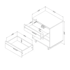 Fynn Nightstand With Cord Catcher - South Shore 17 Fynn Nightstand With Cord Catcher - South Shore -Chic Household Items GUEST ff517ddc e2cc 4549 b356 50673a6df909